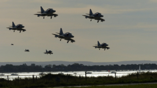 A squadron of Derek's Skyhawk's