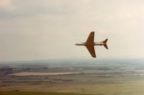 Mick Galvin's Hawk slope soarer on hill overlooking Shoreham airport