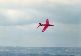 Mick Galvin's own design Red Arrows Hawk at Butser